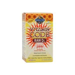  Garden of Life Vitamin Code   RAW D3 60 Capsules: Health 