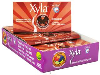 Xylitol USA   Xyla Naturally Sugar Free Gum Cinnamon   12 Piece(s)
