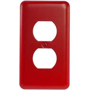  Red Steel   1 Duplex Outlet Wallplate   CLEARANCE SALE 