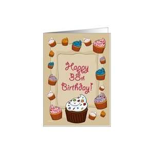  38th Birthday Cupcakes Card: Toys & Games