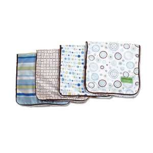  Burp Cloth Set   Classic Blue Collection: Baby