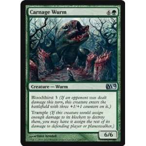  Carnage Wurm   Magic 2012 Core Set   Uncommon Toys 