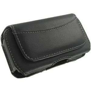  EXEC Stitched Horizontal Leather Pouch for HP iPAQ Glisten 