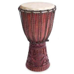  Mahogany jambe drum, Dancing Men Home & Kitchen