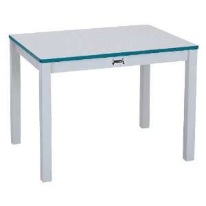    Rectangle Table   14 High   Teal   School & Play Furniture: Baby