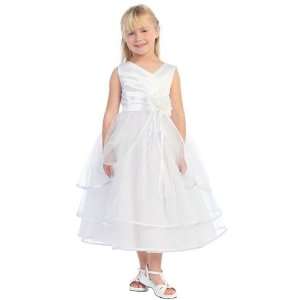  White Tiered Dress Size 6   0127 