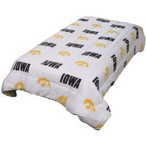   Iowa   Comforter   White Design   Big 12 Conference