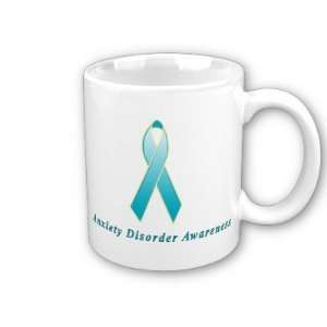  Anxiety Disorder Awareness Ribbon Coffee Mug: Everything 