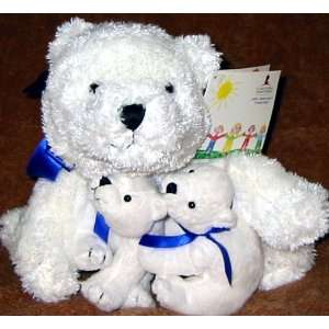  St. Judes Childrens Hospital Polar Bear Plush with Cubs 