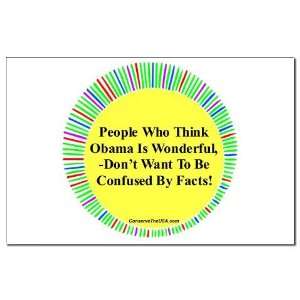  Confused By Facts Anti obama Mini Poster Print by 
