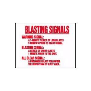  BLASTING SIGNALS WARNING SIGNAL A 1 MINUTE SERIES OF LONG 