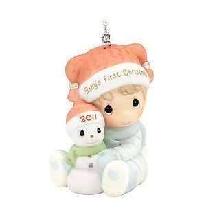   Moments Baby Boys First Christmas 2011 Dated Ornament 111006   NEW