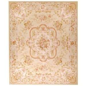  Due Process Aubusson Laval Gold Ivory 8 X 10 Area Rug 