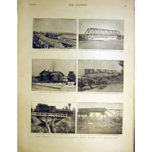  Railway Irkutsk Trans Siberian Bridge Gold Scenes 1899 