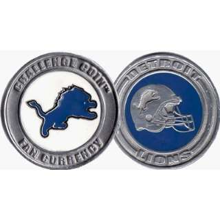 Challenge Coin Card Guard   Detroit Lions  Sports 