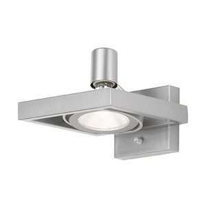   Aluminum Technos 3 Sconce 1Lt Satin Aluminum Chrome