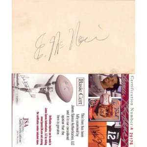  Eric McNair Autographed 3x5 Card (James Spence 