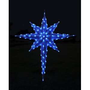  Lighted Holiday Display 1571 Blue 3 D Moravian Star   Blue 