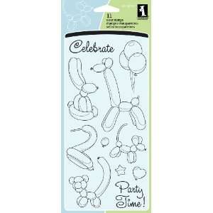  Inkadinkado Balloon Animals Clear Stamp Arts, Crafts 