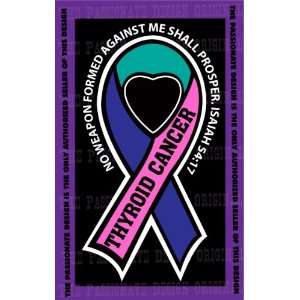  Thyroid Cancer Ribbon Decal 6 X 11 Everything Else