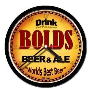  BOLDS beer and ale cerveza wall clock 