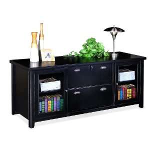   Martin Furniture Tribeca Loft Black Storage Credenza: Office Products