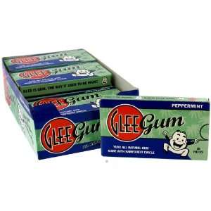 Glee Gum   Peppermint Chewing Gum   12 packs  Grocery 