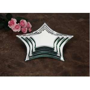  6 Star Mirror with Beveled Edge & Rubber Feet
