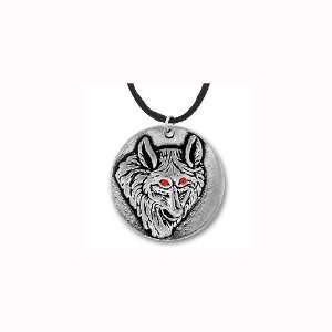    Charm Factory Wolf Pendant with Red Eyes Arts, Crafts & Sewing