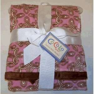  Cocalo Pink & Brown Luxury Baby Girl Blanket: Baby