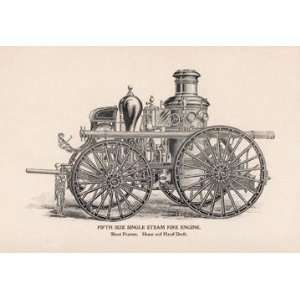  Fifth Size Single Steam Fire Engine Short Frames 12x18 