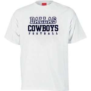   : Mens Dallas Cowboys S/S White Practice T shirt: Sports & Outdoors