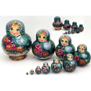  10 pcs. Russian Nesting Doll BEAUTY (2971): Everything 