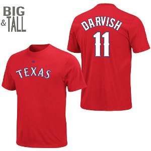  Texas Rangers Yu Darvish BIG and TALL Player Name & Number 