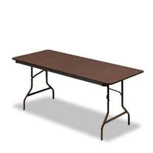   Laminate Folding Table, Rectangular, 72w x 30d, Walnut: Home & Kitchen