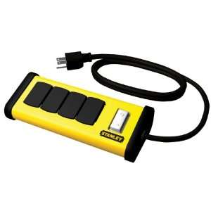  Stanley 31601 4 Outlet Metal Power Block with 4 Foot Cord 