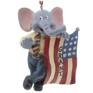  Personalized Republican Elephant Christmas Ornament