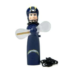   Chargers NFL Light Up Spinning Hand Held Fan 7 inches 