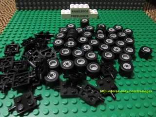 LEGO Bulk Lot of Axles Wheels Tires   100 Pieces   NEW   free shipping 