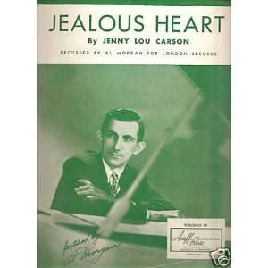  Sheet Music Al Morgan Jealous Heart 85 