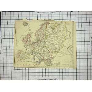  ANTIQUE MAP c1790 c1900 EUROPE FRANCE SPAIN ITALY