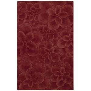  Capel 3379 800 3 D Floral Russet Contemporary Rug