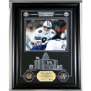  Troy Aikman Hof Archival Etched Glass Photomint: Sports 