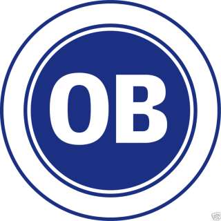 OB Odense Boldklub Football Club Denmark Sticker 5X5  