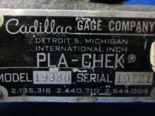 Cadillac PLA Chek 19380 24 Height Gage  