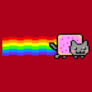 Punk Geek Nyan Cat Poptart MemeToddler Shirt 2T 3T 4T 5/6J 7J 8J 