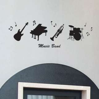 MUSIC BAND Removable Wall Paper Deco Decal Sticker GS15  