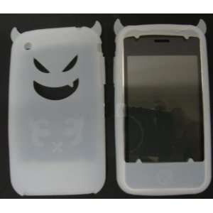   Silicone Back Skin Case Cover for iPhone 3G 3GS White: Electronics