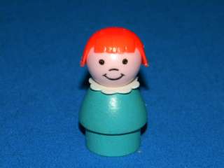 Vintage Fisher Price Wood Little People 705 Mini Snowmobile Wooden 