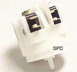 PATROL Air Switch DPDT latching, 1/8 center, 8/32 screw, 21Amps